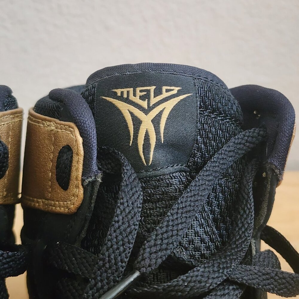 Nike Mens Air Jordan 1 Retro High Sneakers Melo Black Gold 332550-026 Size 8.5 - Picture 10 of 12